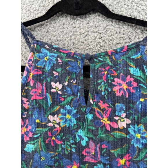 Torrid Sleeveless Floral Print Tiered Tunic Crochet Lace Yoke Button Back 2X - Picture 5 of 9